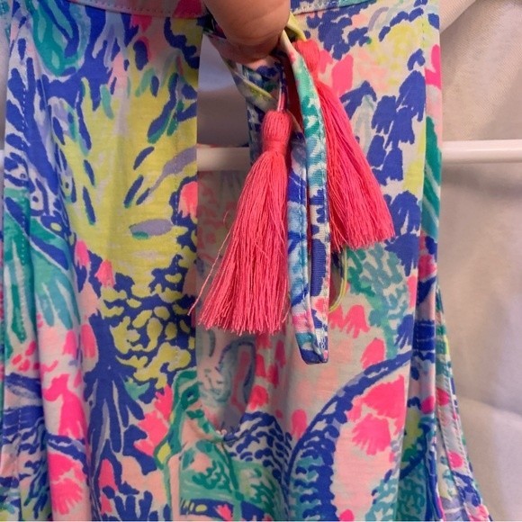 Lilly Pulitzer Margot Swing Dress with Tassels Mermaids Cove Size XXS - Picture 8 of 11
